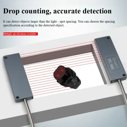 STC-10MLD Rectangular Matrix Fiber Sensor Amplifier Area Detection Diffuse Reflection Grating Counting Photoelectric Sensor-BOLTTE