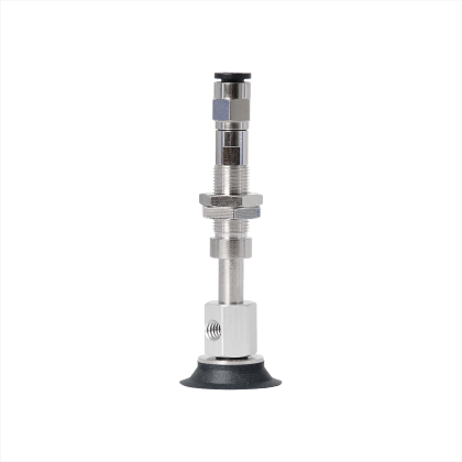 V-J-WEY Flat Grooved Vacuum Cup Assemblies — D10–D30, 4 Materials