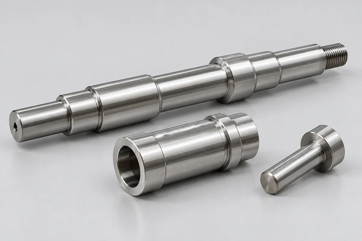 Illustrative cnc-shafts-pins category render, not a supplied customer part