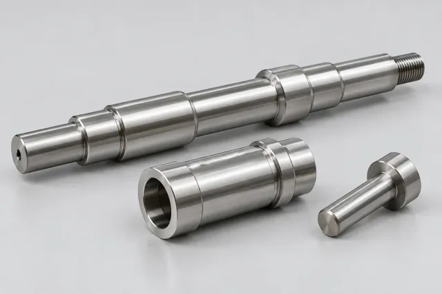 Illustrative cnc-shafts-pins category render, not a supplied customer part