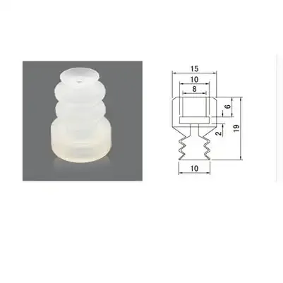 Robot accessories suction cup Silicone nozzle Industrial vacuum silica gel Powerful sucker Industrial suction nozzle-BOLTTE