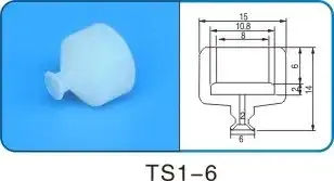 Robot accessories suction cup Silicone nozzle Industrial vacuum silica gel Powerful sucker Industrial suction nozzle-BOLTTE