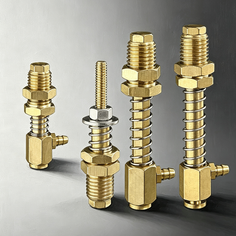 M14 Side-Inlet Rotary and Anti-Rotation Vacuum Cup Mounting Fittings