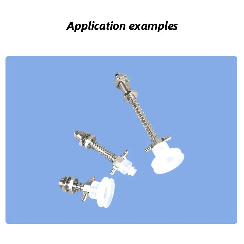 10Pcs/lot Manipulator vacuum suction cup silica gel  resistant suction nozzle pneumatic accessories Head mounting hole 5mm