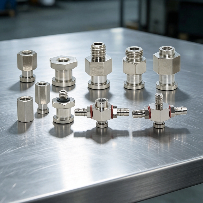 Vacuum Cup Fittings & Adapters – Large/Small Head M4/M5/M6/G1/8