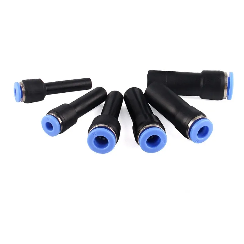1PCS Or 5PCS Pneumatic Fittings Plug Push in Reducer through PGJ 6/8/10/12mm Tube To 4/6/8/10mm Tube Air Connector-BOLTTE