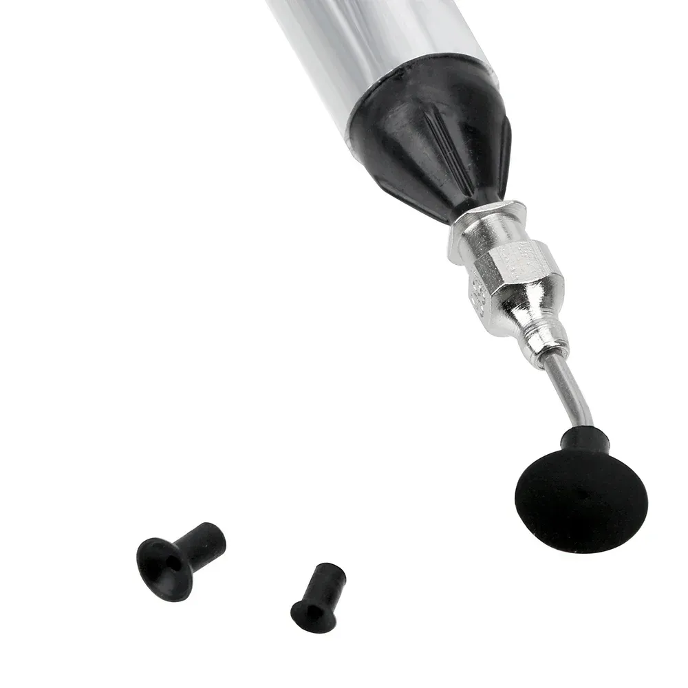 Manually Pumping Vacuum Suction Pen, IC Chip SMD Picker Hand Tool Set with 3 Sizes Suction Tips for Electronics & Lens Handling-BOLTTE
