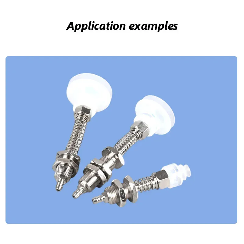 10Pcs/lot Manipulator vacuum suction cup silica gel  resistant suction nozzle pneumatic accessories Head mounting hole 8mm-BOLTTE