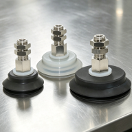 PBF-60 / PBF-70 / PBF-80 Vacuum Suction Cups — Silicone or Nitrile Rubber