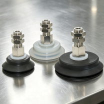 PBF-60 / PBF-70 / PBF-80 Vacuum Suction Cups — Silicone or Nitrile Rubber