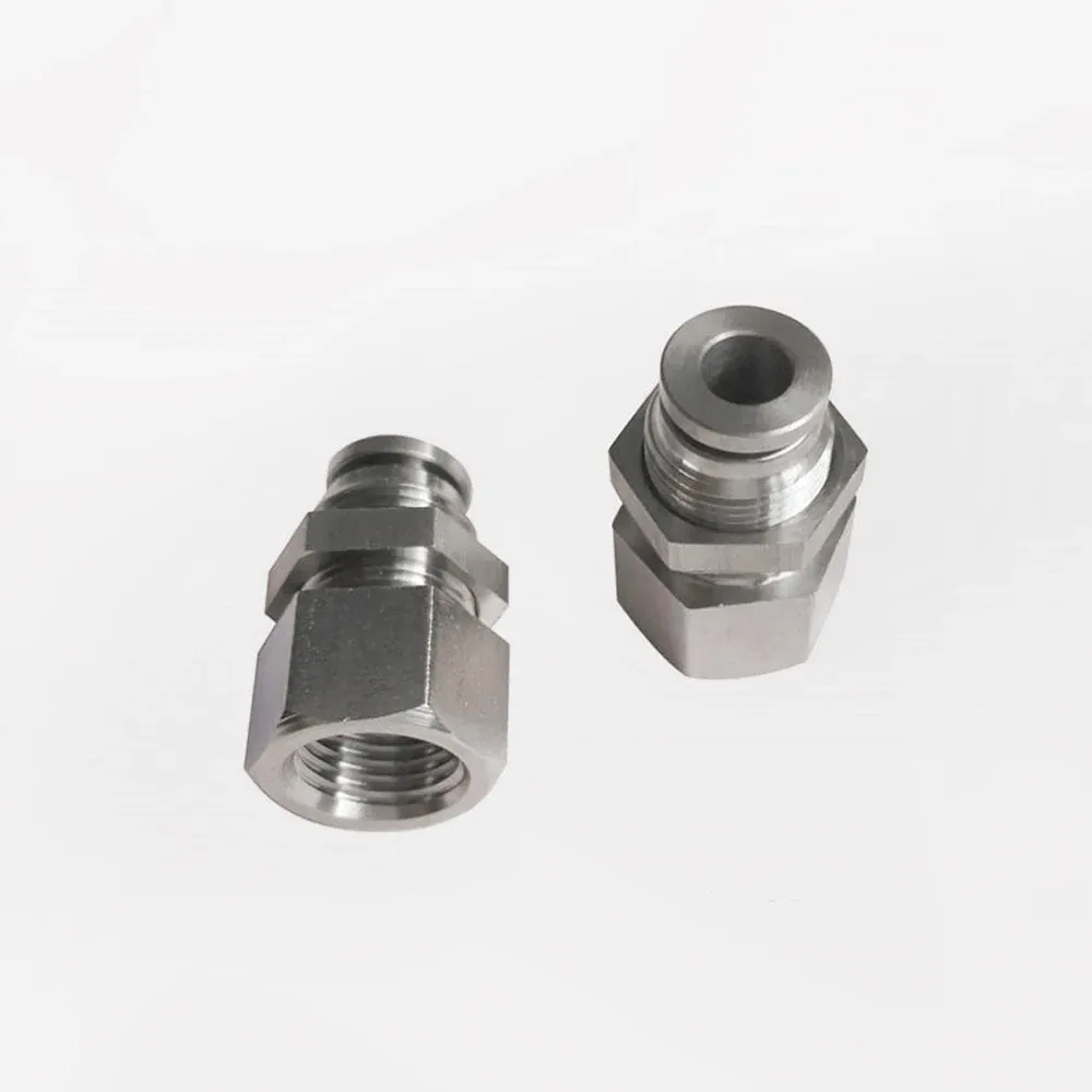 Pneumatic PMF Straight Bulkhead Union Pipe Connector BSPT Female Thread 304 Stainless Push In Quick Air Fitting Plumbing Hose-BOLTTE