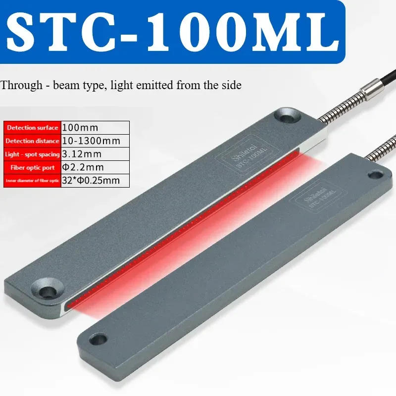 STC-10MLD Rectangular Matrix Fiber Sensor Amplifier Area Detection Diffuse Reflection Grating Counting Photoelectric Sensor-BOLTTE