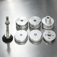 D70 Heavy-Duty Aluminum Vacuum Cup Mounting Blocks — M8 Base