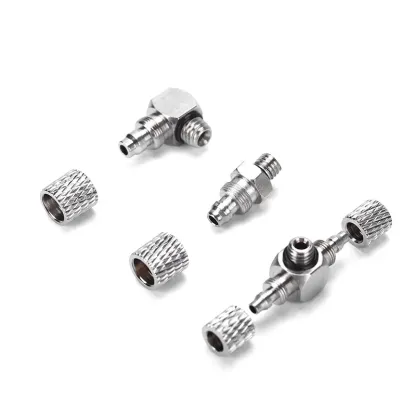 5PCS 10PCS Mini Micro Pneumatic Pipe Fitting Hose 3/4/5/6mm Male Thread M3 M4 M5 M6 Copper Straight/Elbow Type Quick Connector-BOLTTE