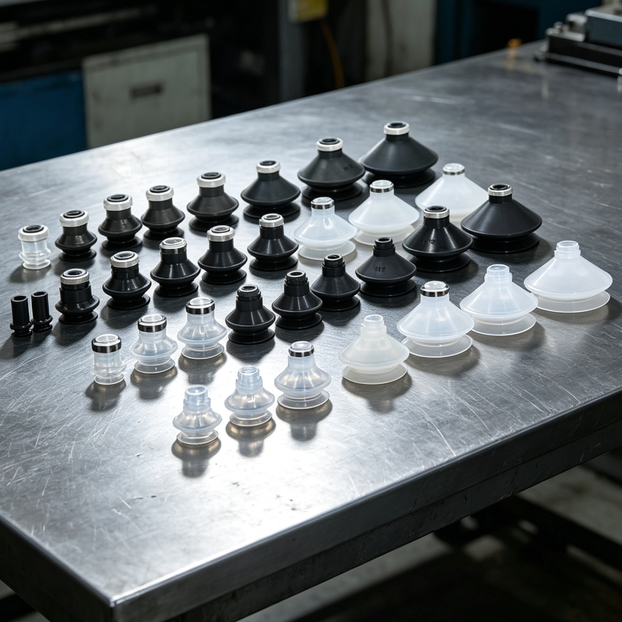 ZP-U Series Flat Vacuum Suction Cups & Buckle Rings