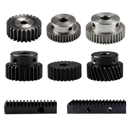 BOLTTE 45 Steel Spur Gears — Modules 1, 1.5, 2, 2.5 and 3
