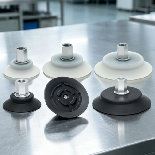 PFYN Flat Vacuum Suction Cups with G1/4 Female Thread