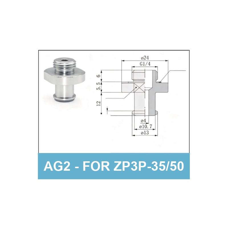 AG2 (for ZP3P-35/50) - ZP3P Bag Opening Vacuum Suction Cups & Fittings
