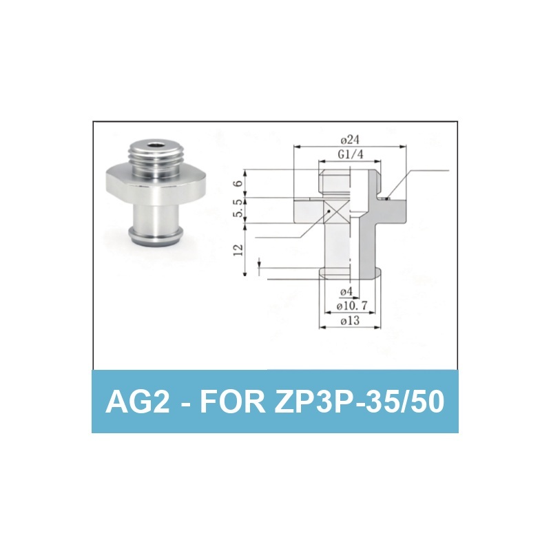 AG2 (for ZP3P-35/50) - ZP3P Bag Opening Vacuum Suction Cups & Fittings