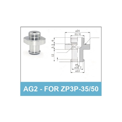 AG2 (for ZP3P-35/50) - ZP3P Bag Opening Vacuum Suction Cups & Fittings