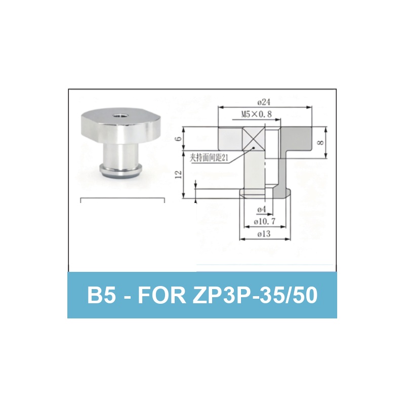 B5 (for ZP3P-35/50) - ZP3P Bag Opening Vacuum Suction Cups & Fittings
