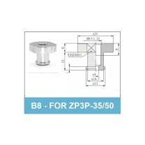 B8 (for ZP3P-35/50) - ZP3P Bag Opening Vacuum Suction Cups & Fittings
