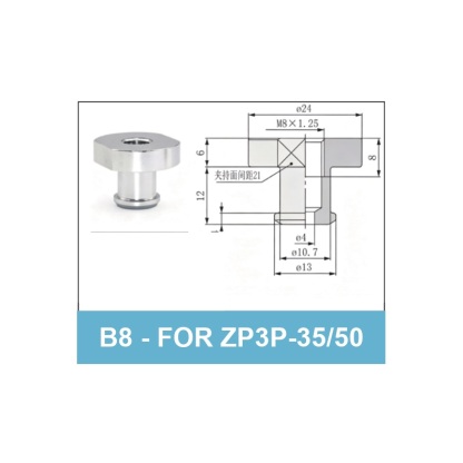 B8 (for ZP3P-35/50) - ZP3P Bag Opening Vacuum Suction Cups & Fittings