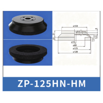 Black ZP-125HN-HM - ZP HN/HS Foam Vacuum Suction Cups