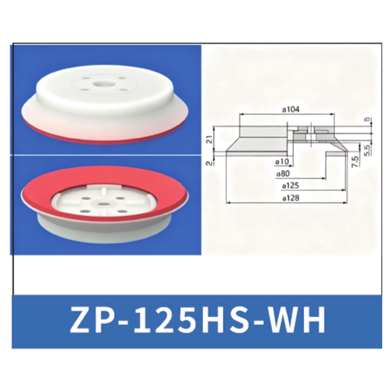 Red ZP-125HS-WH - ZP HN/HS Foam Vacuum Suction Cups