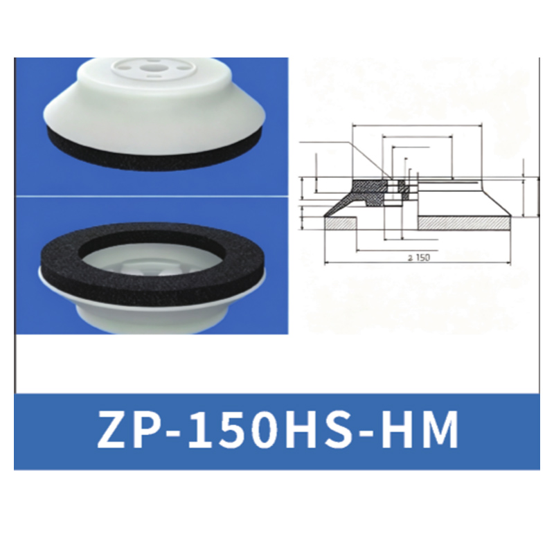 Black ZP-150HS-HM - ZP HN/HS Foam Vacuum Suction Cups
