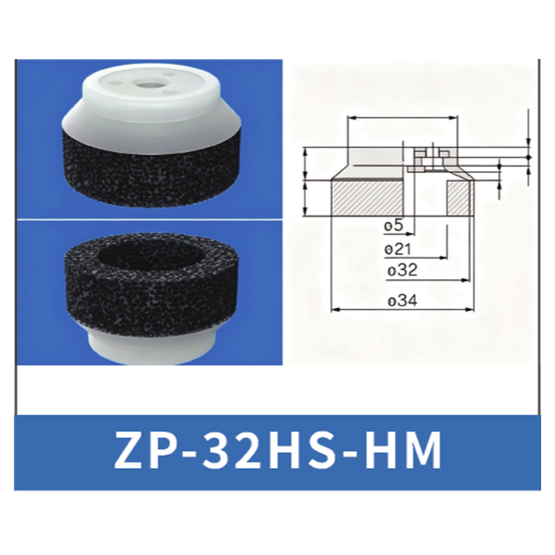 Black ZP-32HS-HM - ZP HN/HS Foam Vacuum Suction Cups