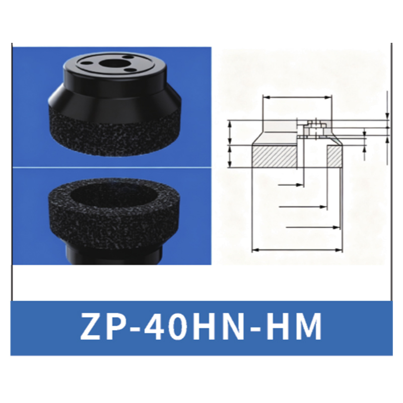 Black ZP-40HN-HM - ZP HN/HS Foam Vacuum Suction Cups