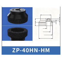 Black ZP-40HN-HM - ZP HN/HS Foam Vacuum Suction Cups