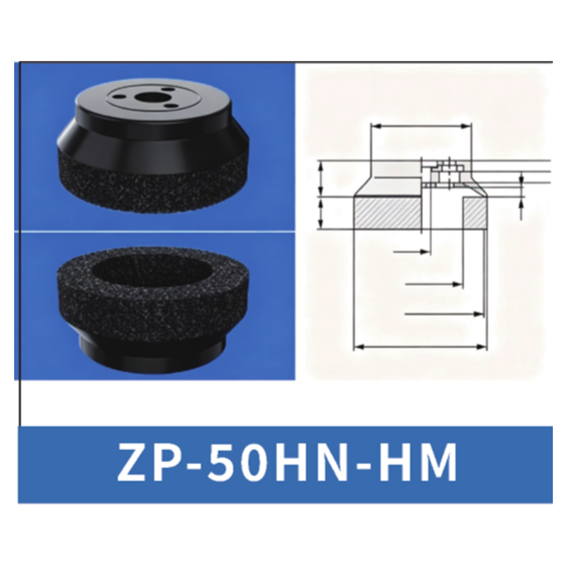 Black ZP-50HN-HM - ZP HN/HS Foam Vacuum Suction Cups