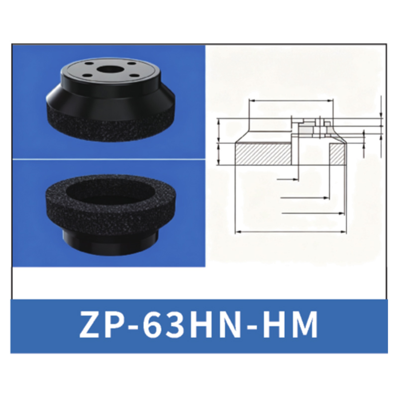 Black ZP-63HN-HM - ZP HN/HS Foam Vacuum Suction Cups