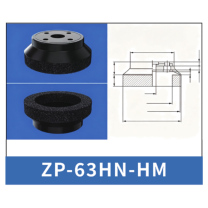 Black ZP-63HN-HM - ZP HN/HS Foam Vacuum Suction Cups