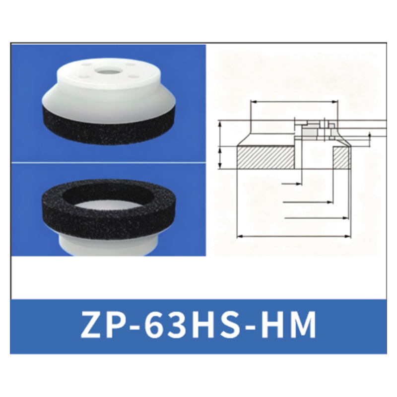 Black ZP-63HS-HM - ZP HN/HS Foam Vacuum Suction Cups