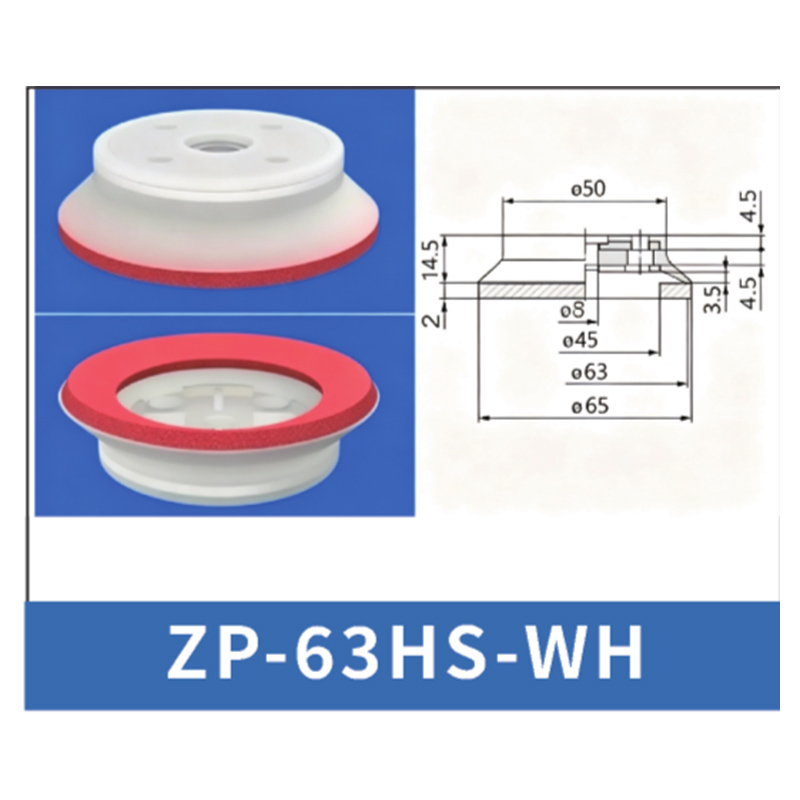 Red ZP-63HS-WH - ZP HN/HS Foam Vacuum Suction Cups