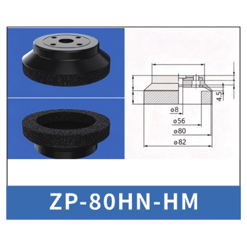 Black ZP-80HN-HM - ZP HN/HS Foam Vacuum Suction Cups