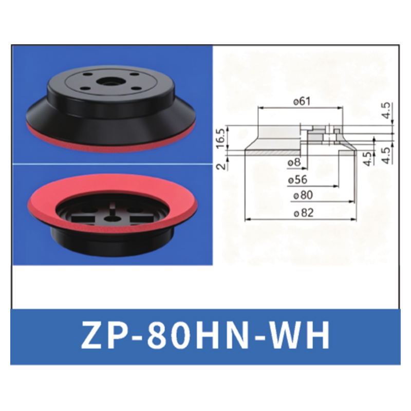 Red ZP-80HN-WH - ZP HN/HS Foam Vacuum Suction Cups