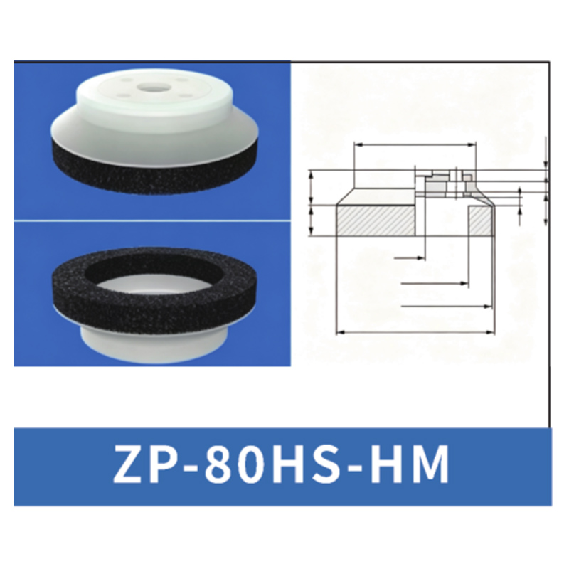 Black ZP-80HS-HM - ZP HN/HS Foam Vacuum Suction Cups