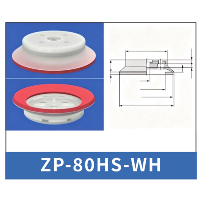 Red ZP-80HS-WH - ZP HN/HS Foam Vacuum Suction Cups
