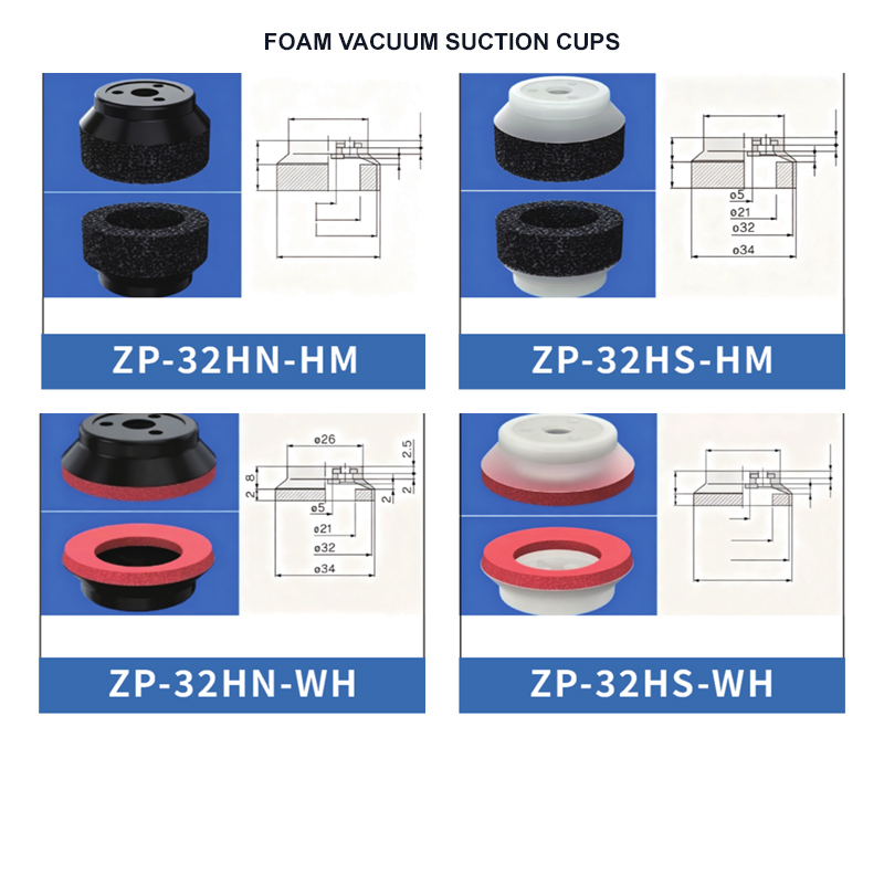ZP HN/HS Foam Vacuum Suction Cups product range