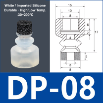 Foam Vacuum Suction Cups for Robotic Grippers | SP, DP & MP Series