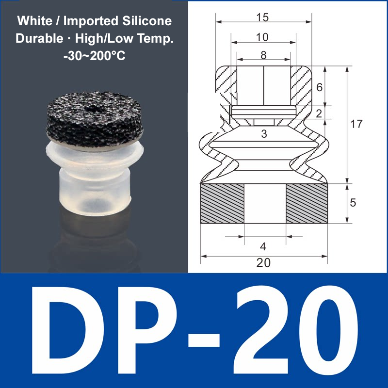Foam Vacuum Suction Cups for Robotic Grippers | SP, DP & MP Series