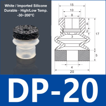 Foam Vacuum Suction Cups for Robotic Grippers | SP, DP & MP Series