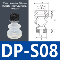 Foam Vacuum Suction Cups for Robotic Grippers | SP, DP & MP Series