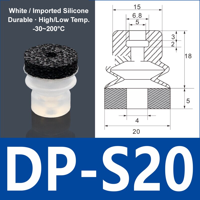 Foam Vacuum Suction Cups for Robotic Grippers | SP, DP & MP Series
