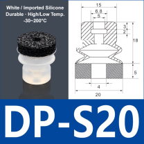 Foam Vacuum Suction Cups for Robotic Grippers | SP, DP & MP Series