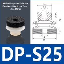 Foam Vacuum Suction Cups for Robotic Grippers | SP, DP & MP Series